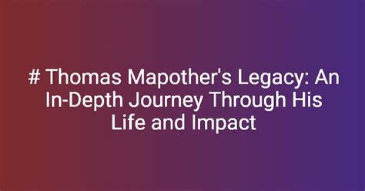 Unveiling the Mystique of Richatd Thomas: A Journey Through His Life and Legacy
